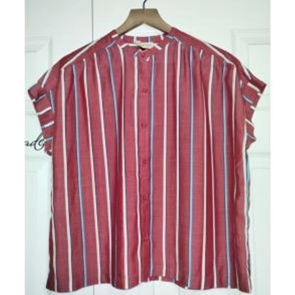 Universal Thread Striped Button-Down Shirt - Picture 3 of 5